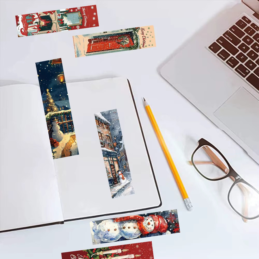 30 Stück Retro Weihnachten Lesezeichen aus Papier in Multicolour für Studenten und DIY-Geschenke - Bild 2