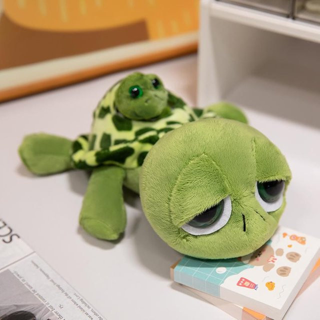 Yiran toy Schildkröte Plüschtier, Mutter Sohn, Grün, ab 14 Jahren - Bild 1