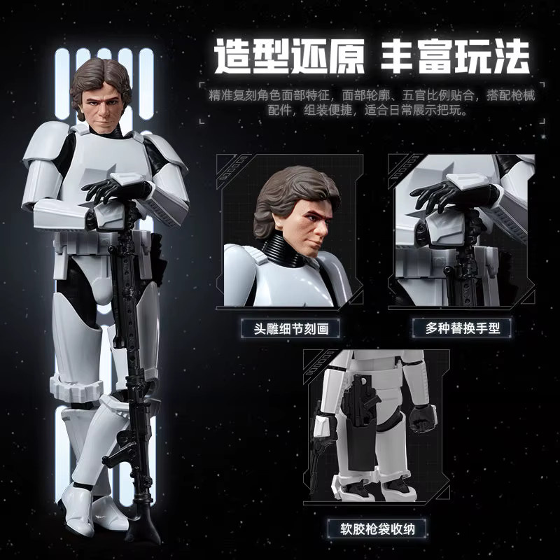BLOKEES Star Wars Darth Vader Luke Skywalker Imperial Stormtrooper Actionfigur - Bild 5