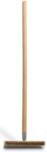 Hendi Pizzabackofen Reinigungsbürste mit Schaber aus Metall und Holz in Braun, Länge: 35,6 cm, Breite: 25,5 cm - Bild 1