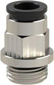 Riegler Gerade Einschraubverschraubung Value Line aus Messing in Silber, G 1/8 a., für Ø 8 mm - Bild 1