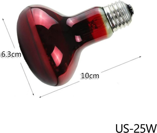 Reptilien Heizlampe UVA Infrarotlampe 25W für Schlangen, Schildkröten, Geckos und Amphibien US-110V - Bild 1