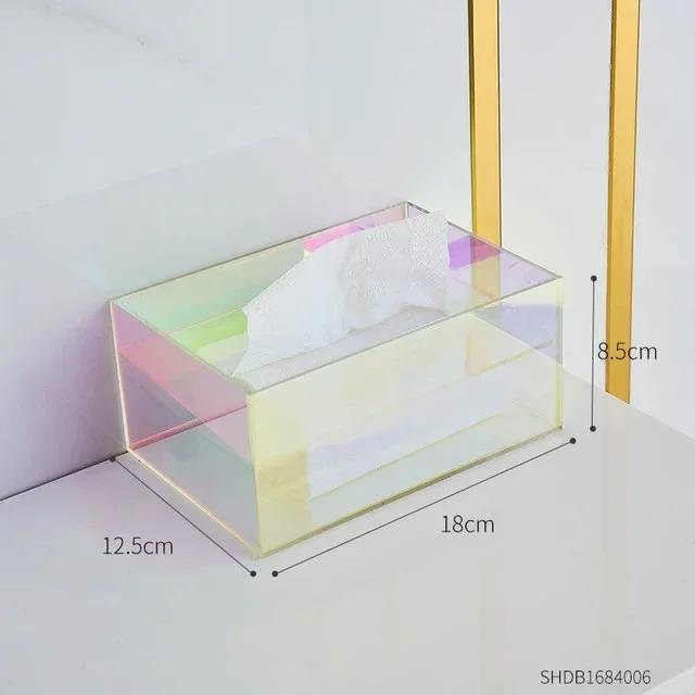 Transparente Acryl Taschentuchbox und Servietten Spender als Organizer für Küche und Wohnzimmer - Bild 1