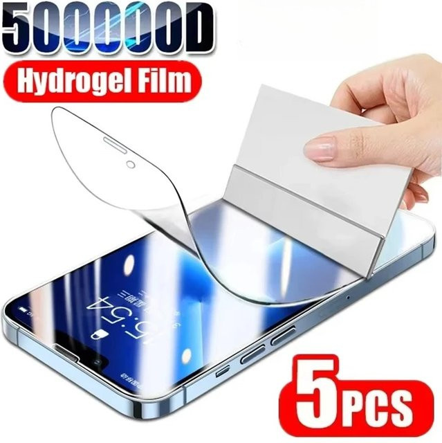 Transparente Hydrogel-Displayschutzfolie für Apple iPhone 11 12 13 14 15 16 17 Pro Max Mini XR XS und 16E - Bild 1