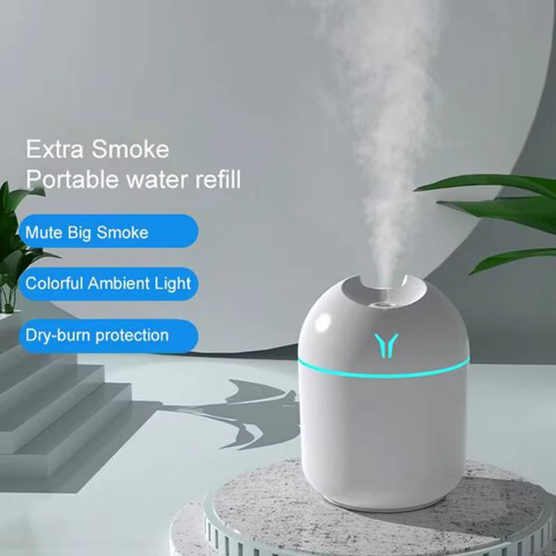 Intelligenter USB Luftbefeuchter und Aromatherapie-Gerät für den Schreibtisch in Weiß - Bild 2