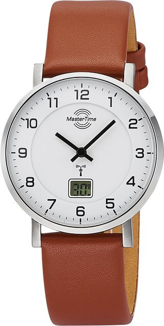 Master Time Armbanduhr Funk Advanced, Analog-Digital, Quarz, Edelstahl, 36 mm, Damen - Bild 1