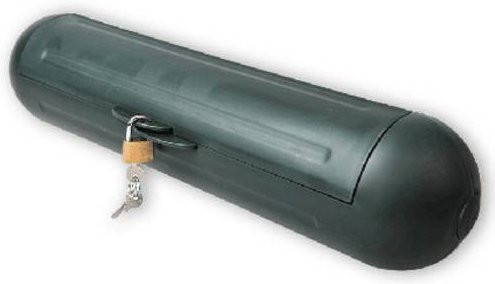 IWH Safety Box Sicherheitsbox für CEE Stecker, Farbe: Grün, Durchmesser: 11 cm, Länge: 36 cm - Bild 1