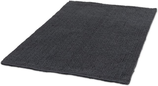 Schöner Wohnen Badteppich Bahamas aus Baumwolle, Farbe Anthrazit, Breite: 67 cm, Tiefe: 110 cm - Bild 1