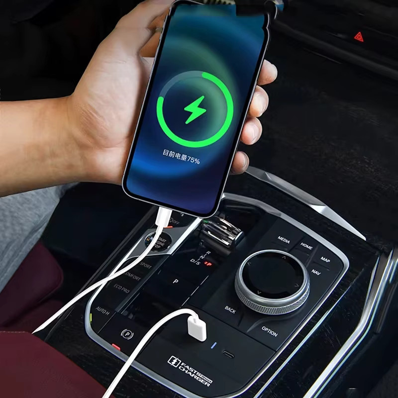 Carinway USB Typ-C Schnellladegerät für BMW G42 G20 G21 G22 G23 G26 G28 I3 I4 in Schwarz - Bild 4