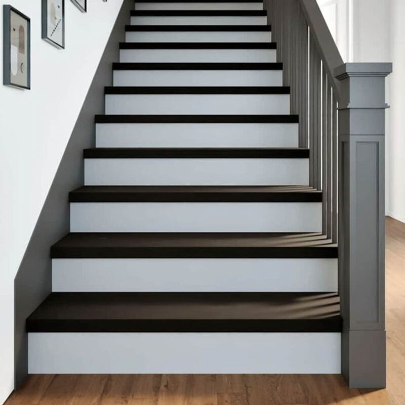 Vidaxl Treppenstufen aus Massivholz Eiche, 12 Stück, Braun, B: 100 cm, T: 30 cm, H: 2 cm - Bild 1