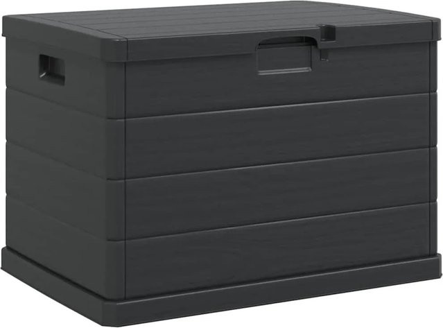 vidaXL Gartenlagerbox aus Kunststoff in Anthrazit, B/T/H: 77,5 x 54,5 x 53 cm - Bild 1