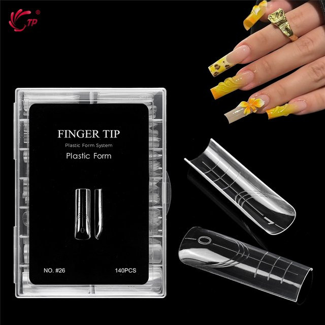 BNG Square Nail Dual Form, 14 Größen, 140 Stück, für Poly Builder Gel - Bild 1