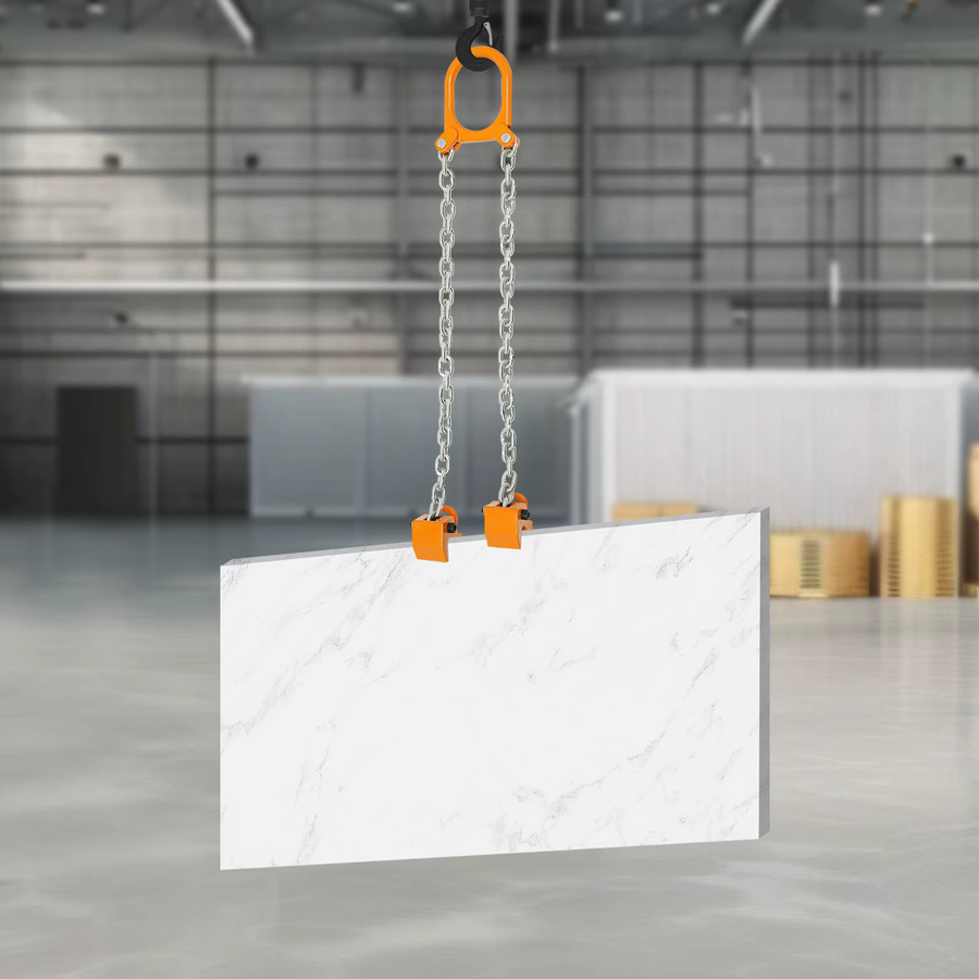 Bymaocar Kettentrommelheber Gelb, Rostbeständiger Manueller Hebekran aus Edelstahl mit 907 kg Tragkraft - Bild 2