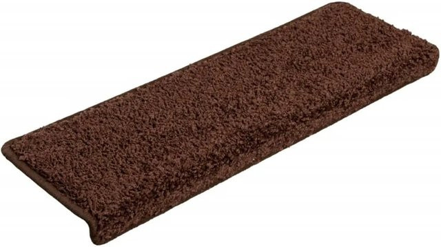 vidaXL Stufenmatten 10er Set aus Polypropylen in Braun, selbstklebend und rutschfest, B/T/H: 65 x 21 x 4 cm - Bild 1