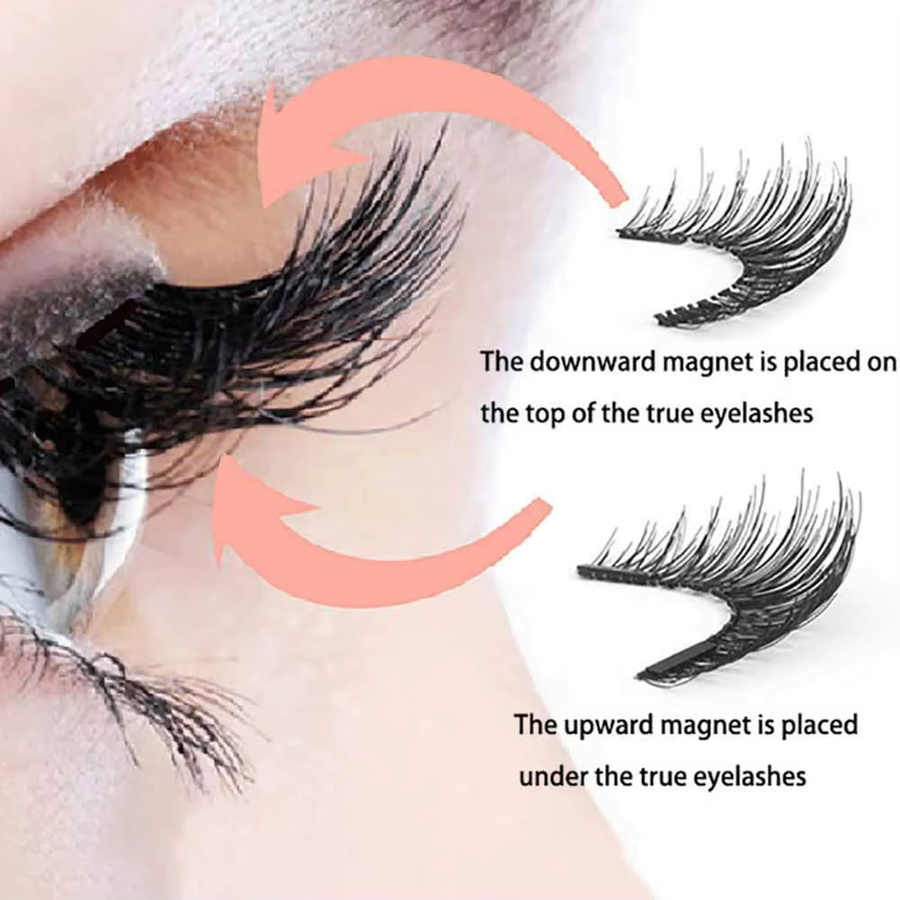 Goodobe Magnetische Wimpern, 5 Stück, Unisex, Natürlich - Bild 4