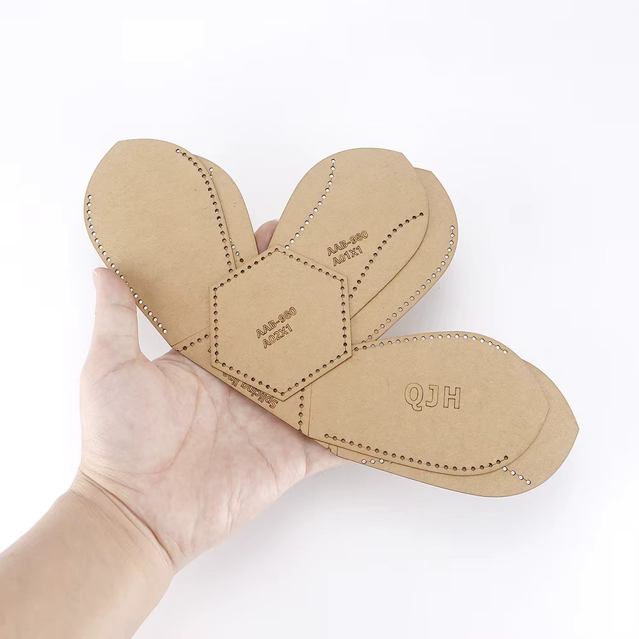 QJH DIY Leder-Quiltvorlage aus Kraftpapier als Nähmuster-Schablone für handgefertigte Leder-Stifthalter und Werkzeugaufbewahrungsboxen, 1 Set - Bild 2