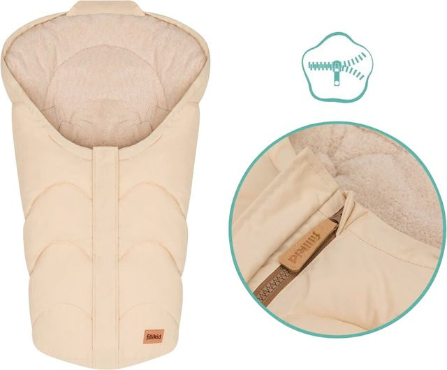 Fillikid Winterfußsack Torre in Beige - Bild 1