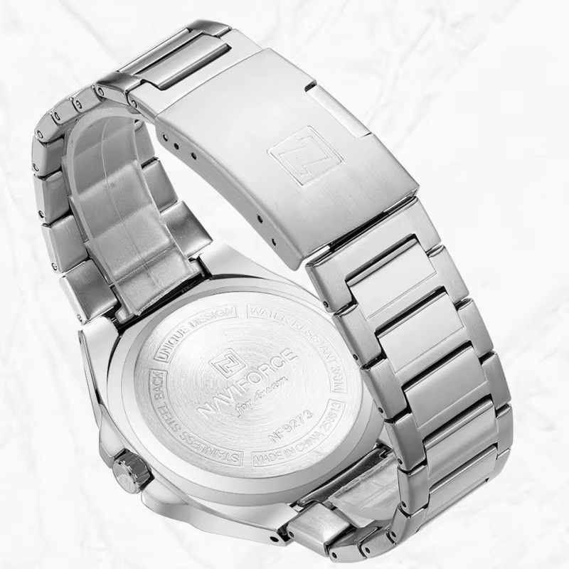 NAVIFORCE Armbanduhr, Quarz, Edelstahl, Silber, Grün, Herren - Bild 4