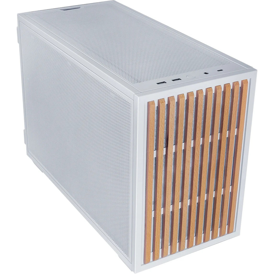 Lian Li Tower-Gehäuse B4 in Braun und Weiß für Micro-ATX Mainboards - Bild 1