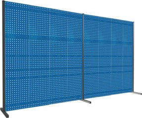 Kappes Trennwand RasterPlan Doppelfeld 180 Grad in Blau RAL 5010, Höhe: 200 cm, Ausstattung 3 LP - Bild 1