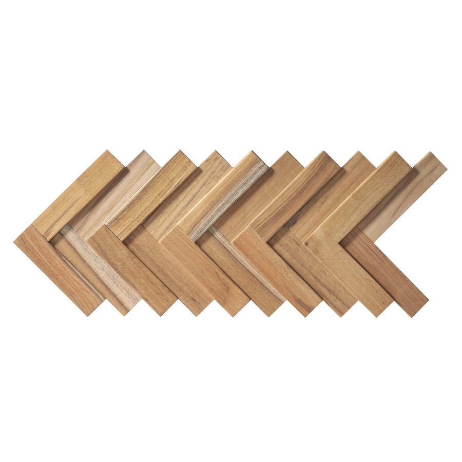 Rebel of Styles Holzverblender UltraWood Teak Herringbone Braun B: 37,5 cm, H: 18 cm - Bild 2