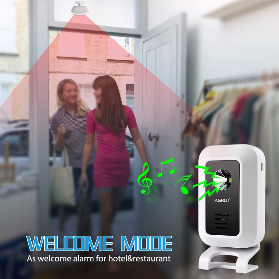 KERUI M7 Wireless WLAN Türklingel mit Bewegungsmelder und LED Nachtlicht, Weiß - Bild 3
