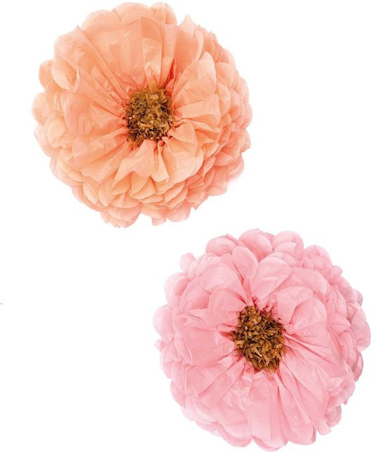 Rico Design Seidenpapierblumen in Pastellfarben, 2 Stück, Höhe: 40 cm - Bild 1