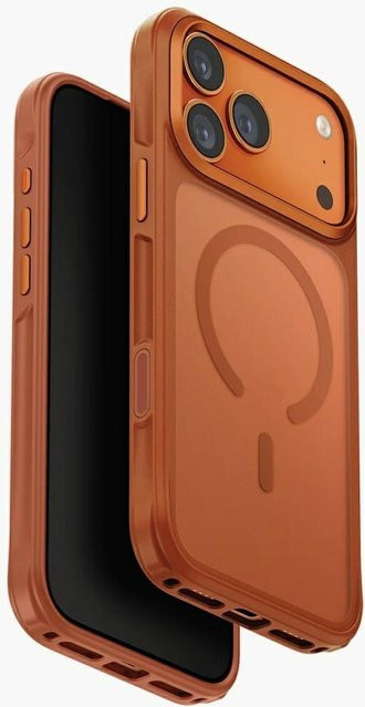 UNIQ Veren Schutzhülle für iPhone 17 Pro Max mit Magclick Ladefunktion in Orange - Bild 1