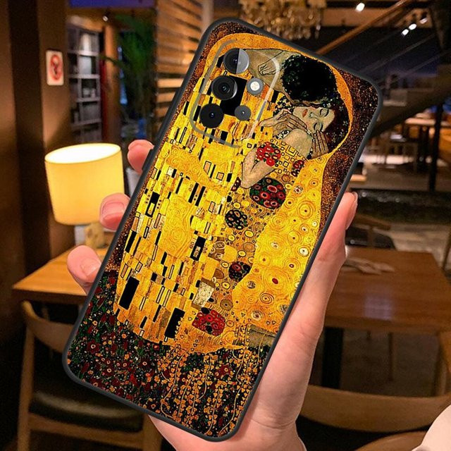 Handyhülle Sternennacht Klimt Kuss für Samsung Galaxy A-Serie (A06, A12, A13, A14, A15, A16, A24, A26, A32, A33, A34, A35, A36, A52, A53, A54, A55, A56) in Multicolor - Bild 1