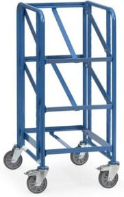 Fetra Eurokastenwagen 2380 in Blau mit TPE-Reifen und 250 kg Tragkraft - Bild 1