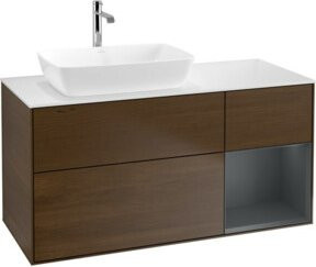 V&B Waschtischunterschrank Finion Wandbeleuchtung Weiß Lackiert B/T/H: 120 x 50,1 x 50,1 cm - Bild 1