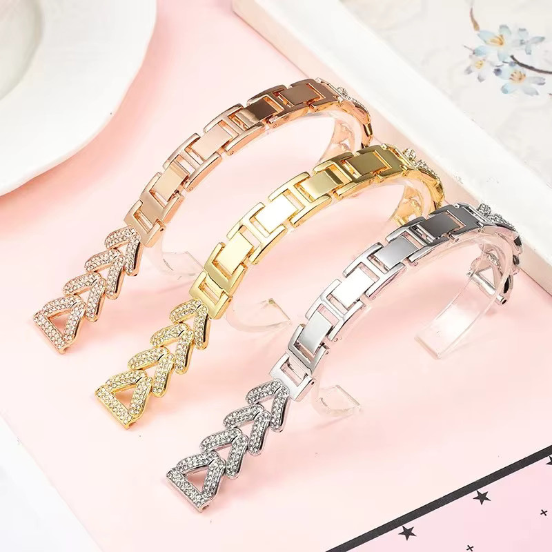 Uhrenarmband Edelstahl, Diamant, Zirkonia, Unisex - Bild 2