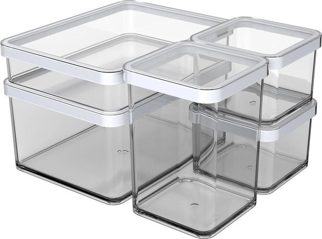 Rotho Dosen-Set Loft Premium Transparent 5-teilig - Bild 1