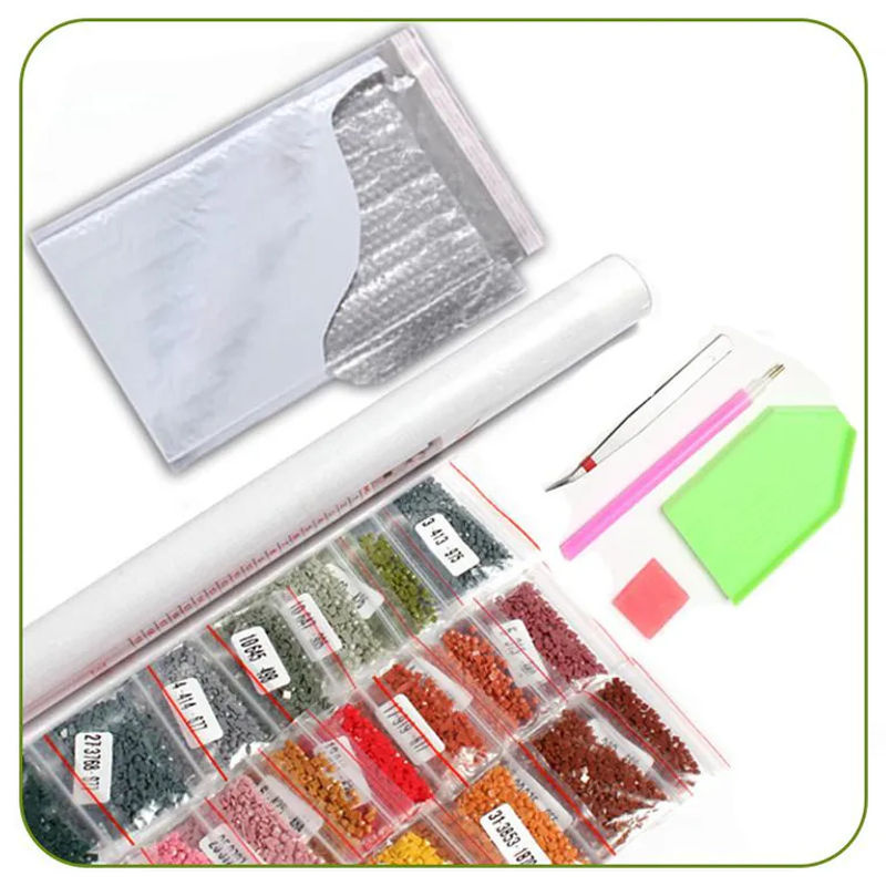 FIYO Diamant Mosaik DIY 5D Diamantmalerei mit Strasssteinen in Multicolor, B x H: 20 x 30 cm - Bild 3