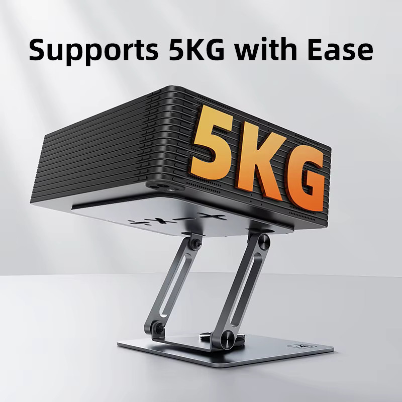 CABLETIME Tablet Ständer aus Aluminium in Grau mit 360 Grad Rotation, faltbarer Desktop Halter für iPad Pro, Air, Mini und Nintendo Switch - Bild 5