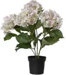 DECORIS Kunstpflanze Hortensie in Pink und Weiß, Tischdeko aus Textil, Höhe: 46,0 cm, Breite: 28,0 cm, Tiefe: 28,0 cm - Bild 1