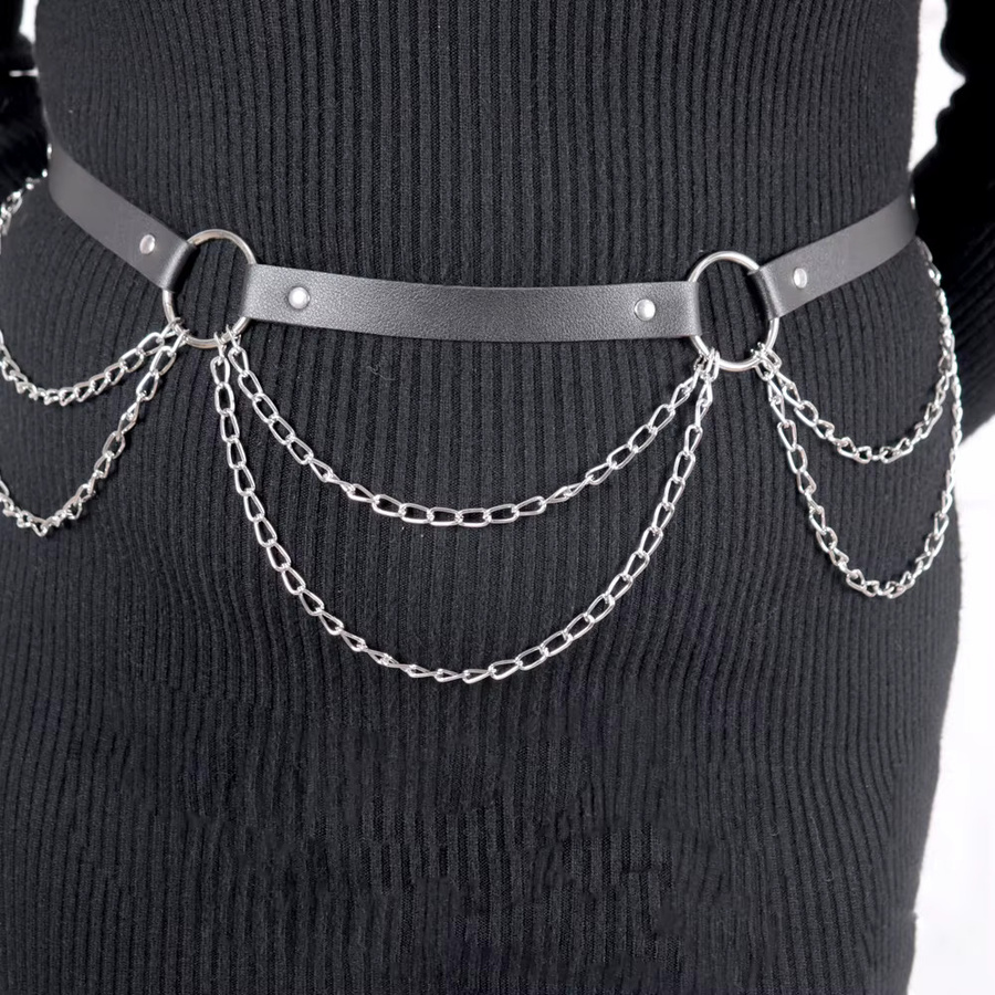 fullyoung Taillenkette Leder, Metall, Damen - Bild 3