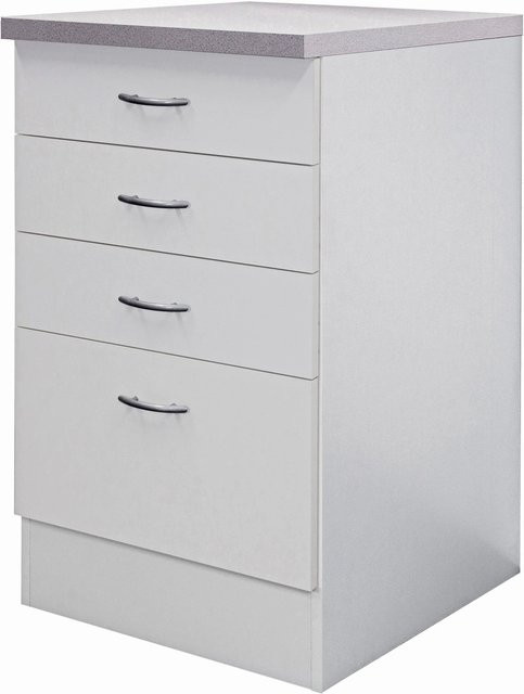 Flex-Well Küchen-Schubkastenschrank Wito in Weiß, B/H/T: 50 x 85 x 60 cm - Bild 1