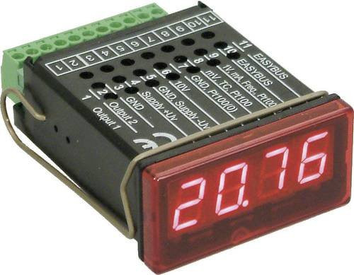Greisinger GIA 20 EB Universal-Schalttafelanzeige/-regler, Schwarz, Einbaumaße: Breite: 46 mm, Höhe: 22 mm, B/H: 46 x 22 mm - Bild 1