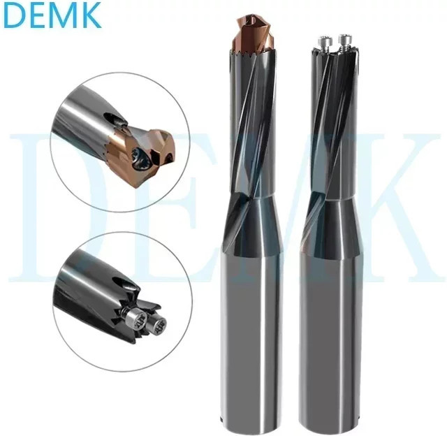 Crown Hochgeschwindigkeits-Spiralbohrer mit Innenkühlung für CNC-Lochbearbeitung, Silber, Durchmesser: 10–25,8 mm - Bild 1