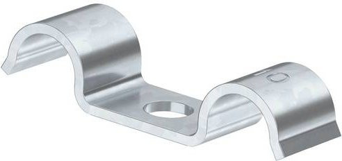 OBO Bettermann Befestigungsschelle aus Metall in Silber, 100 Stück - Bild 1