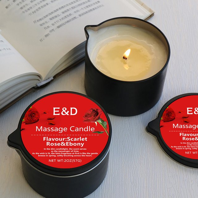 SM Product Spa Essentials Massagekerze Scarlet Rose Aromatherapie Duftkerze 59 g - Bild 1