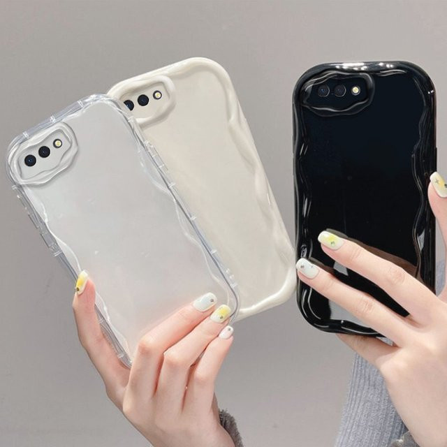 Transparente TPU Wave Soft Case Handyhülle für Oppo A3s, Oppo AX5 und Oppo A12E (CPH1803, CPH1853, CPH1805) - Bild 1