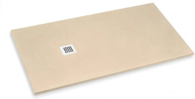 Frascio New Technology Duschwanne Vulcano Line aus Mineralguss, Farbe: Beige, B/T: 95 x 205 cm - Bild 1