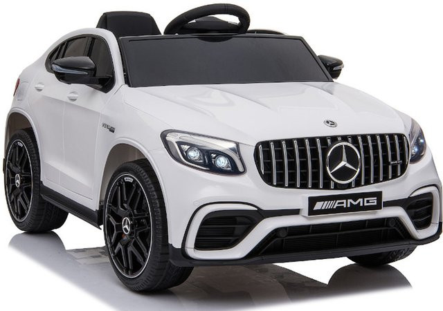 TPFLiving Mercedes GLC63 S Elektro-Kinderauto, weiß, mit Ledersitz und Sicherheitsgurt - Bild 1