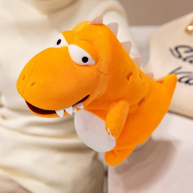Yiran Health & Beauty Dinosaurier Handpuppe, T-Rex, Plüschtier, 28cm - Bild 1