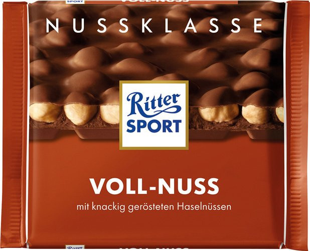 RITTER SPORT Nuss-Klasse Voll-Nuss Schokoladentafel 100 g - Bild 1