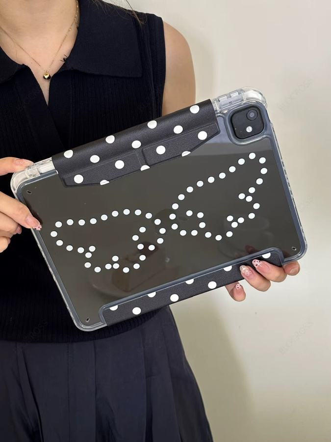 BLOCROSS Faltbare Smart-Hülle mit Verschluss für iPad in Schwarz - Bild 3