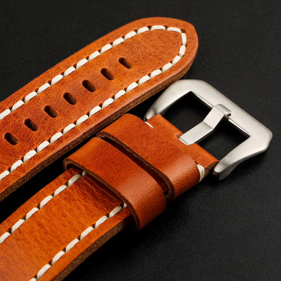 PSTARY Armband, Rindsleder, orange-gelb, Herren, Vintage - Bild 3