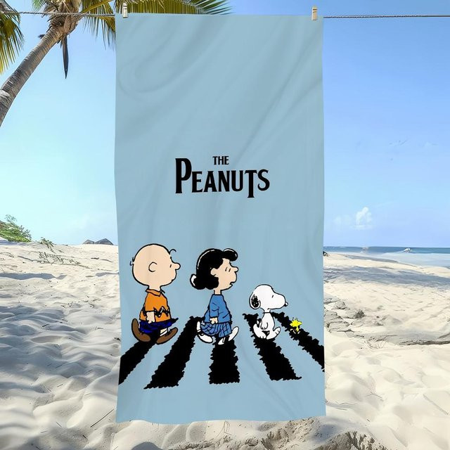 Dalangpa Snoopy Cartoon Handtuch schnelltrocknend grau B: 40 cm, H: 60 cm - Bild 1